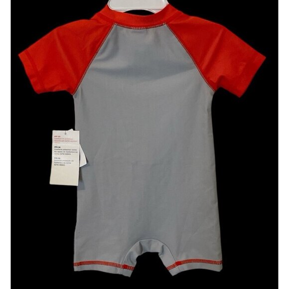 Old Navy Baby Romper Lifeguard In Training Swimsuit Size 6-12M Multicolor - Picture 6 of 13